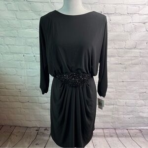 ALEX Evenings Formal Black Dress 10 NWT